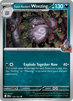 Team Rocket's Weezing #126 Destined Rivals