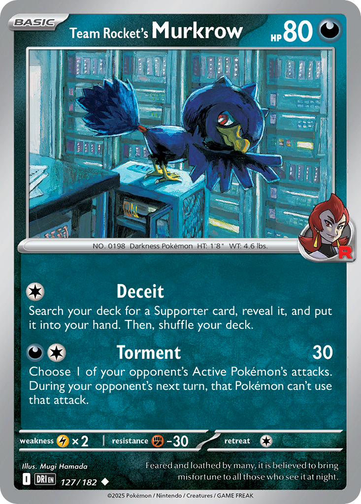 Team Rocket's Murkrow #127 Destined Rivals