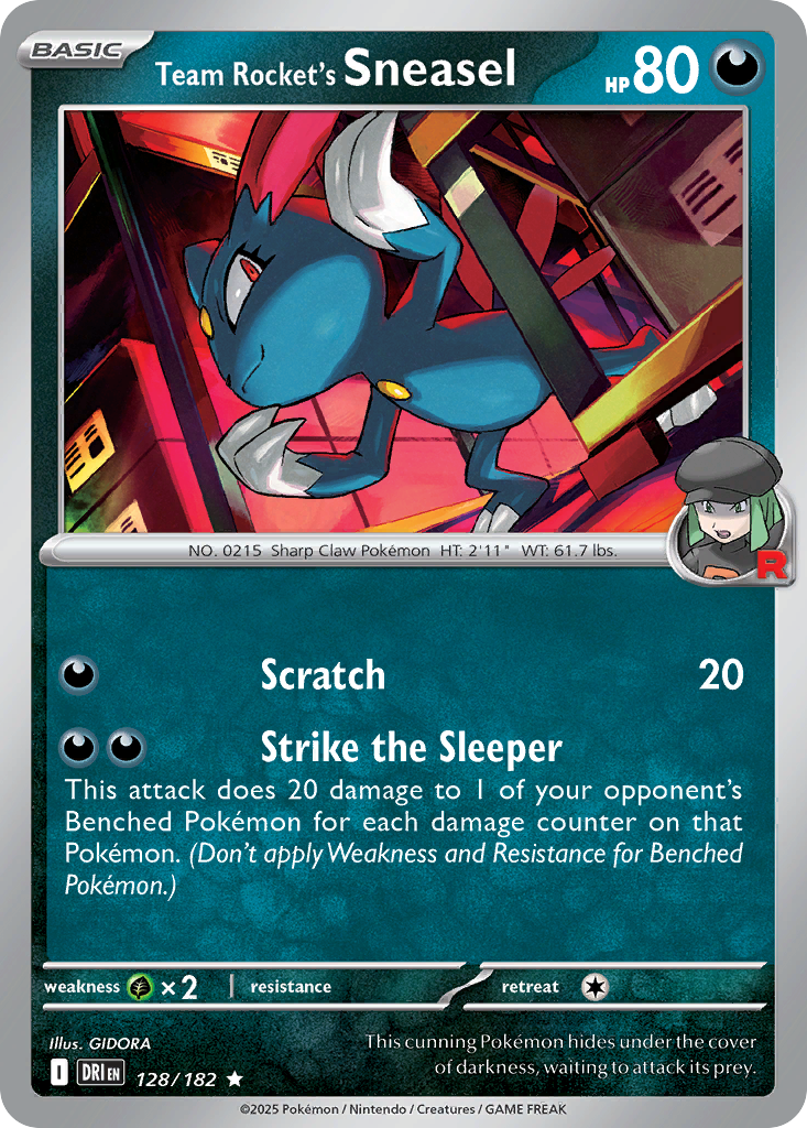 Team Rocket's Sneasel #128 Destined Rivals