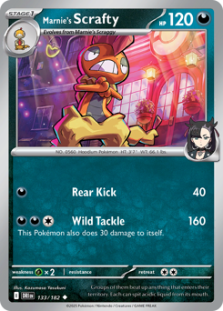 Marnie's Scrafty #133 Destined Rivals