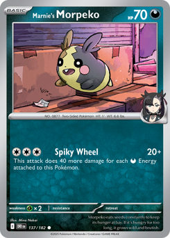 Marnie's Morpeko #137 Destined Rivals