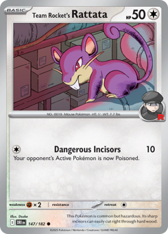 Team Rocket's Rattata #147 Destined Rivals