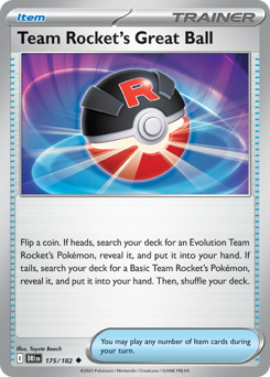 Team Rocket's Great Ball #175 Destined Rivals