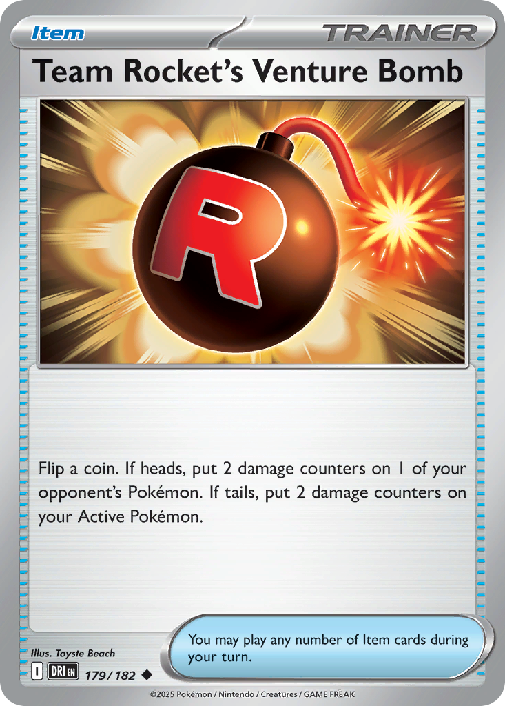 Team Rocket's Venture Bomb #179 Destined Rivals