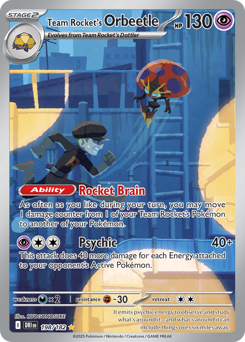 Team Rocket's Orbeetle #198 Destined Rivals
