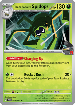 Team Rocket's Spidops #20 Destined Rivals