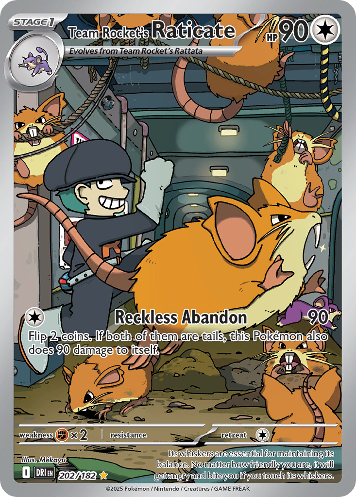 Team Rocket's Raticate #202 Destined Rivals
