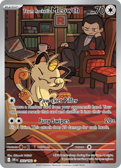 Team Rocket's Meowth #203 Destined Rivals