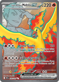 Team Rocket's Moltres ex #208 Destined Rivals