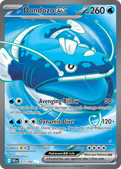 Dondozo ex #211 Destined Rivals