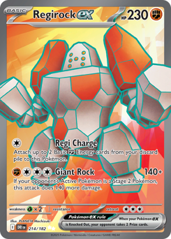 Regirock ex #214 Destined Rivals