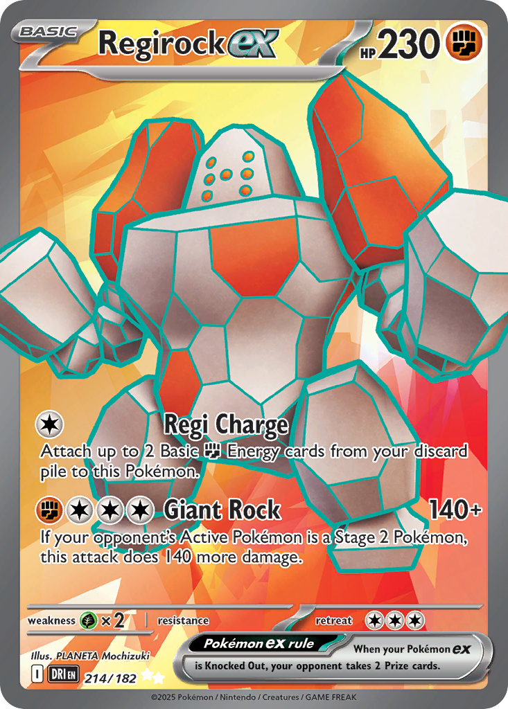 Regirock ex #214 Destined Rivals