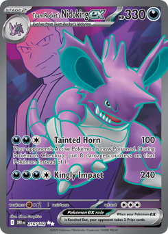 Team Rocket's Nidoking ex #216 Destined Rivals