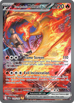 Team Rocket's Moltres ex #229 Destined Rivals