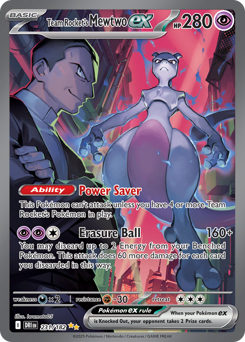 Team Rocket's Mewtwo ex — Destined Rivals chase card