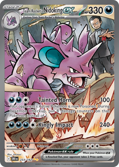 Team Rocket's Nidoking ex #233 Destined Rivals