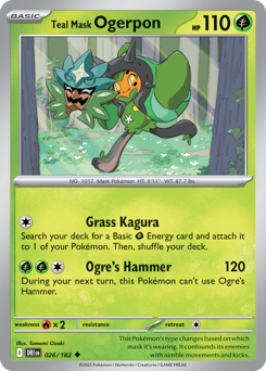Teal Mask Ogerpon #26 Destined Rivals