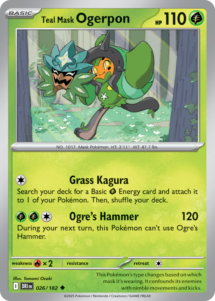 Teal Mask Ogerpon #26 Destined Rivals