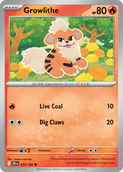Growlithe #27 Destined Rivals