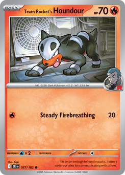 Team Rocket's Houndour #37 Destined Rivals