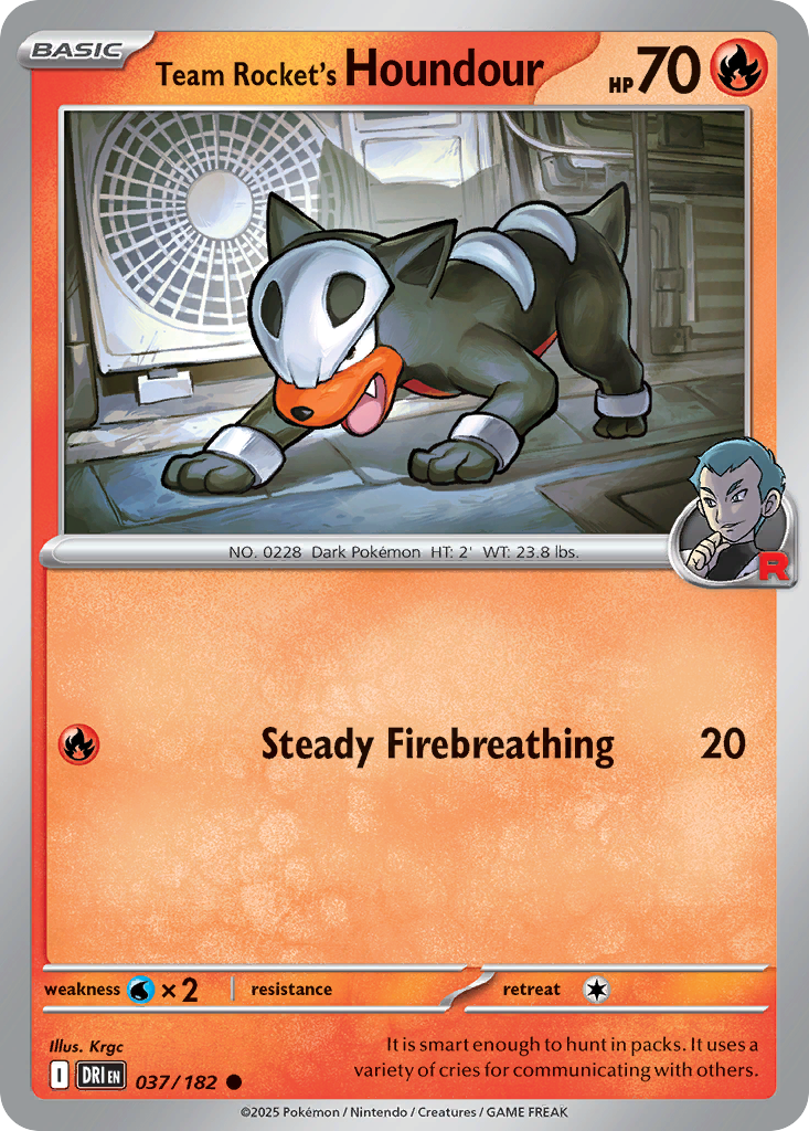Team Rocket's Houndour #37 Destined Rivals