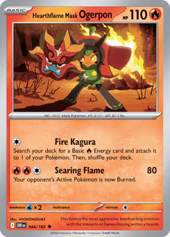 Hearthflame Mask Ogerpon #44 Destined Rivals