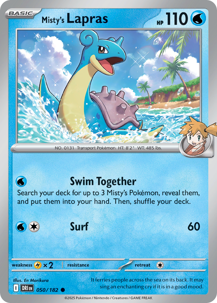 Misty's Lapras #50 Destined Rivals
