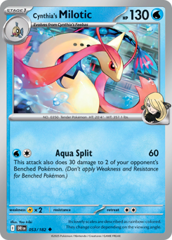 Cynthia's Milotic #53 Destined Rivals