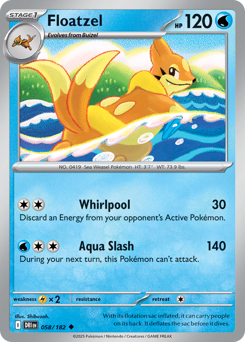 Floatzel #58 Destined Rivals