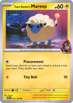 Team Rocket's Mareep #72 Destined Rivals