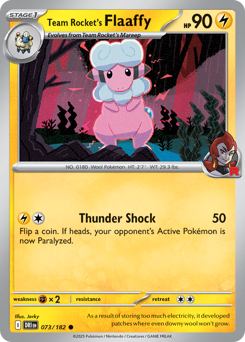 Team Rocket's Flaaffy #73 Destined Rivals