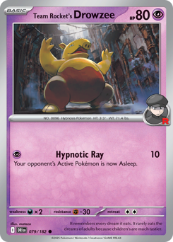 Team Rocket's Drowzee #79 Destined Rivals