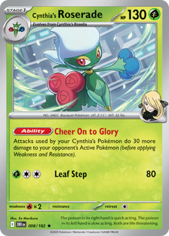 Cynthia's Roserade #8 Destined Rivals