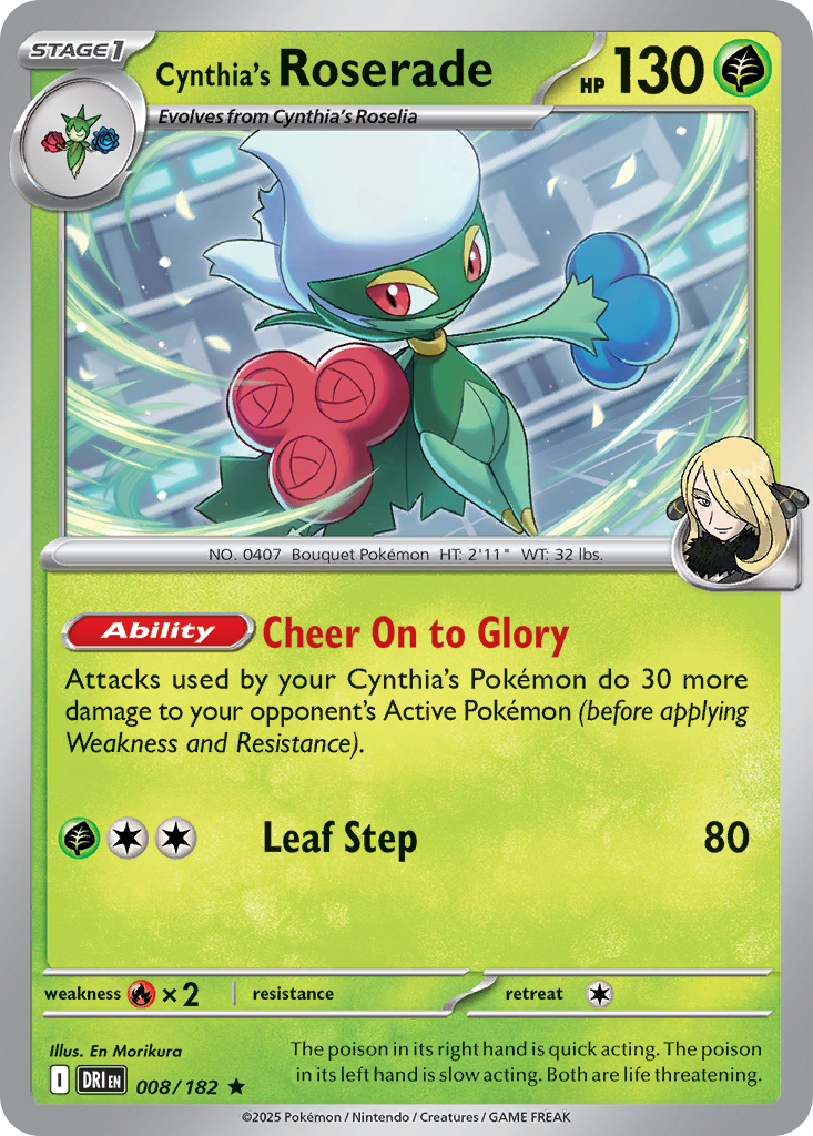 Cynthia's Roserade #8 Destined Rivals
