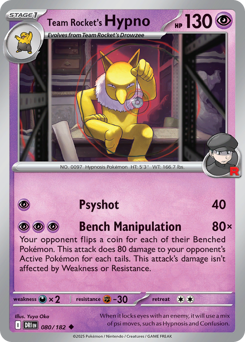 Team Rocket's Hypno #80 Destined Rivals