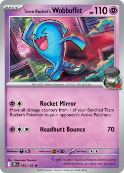 Team Rocket's Wobbuffet #82 Destined Rivals