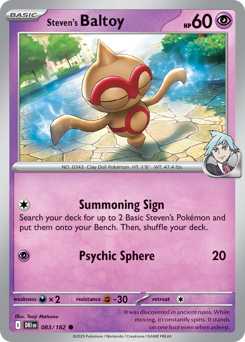 Steven's Baltoy #83 Destined Rivals