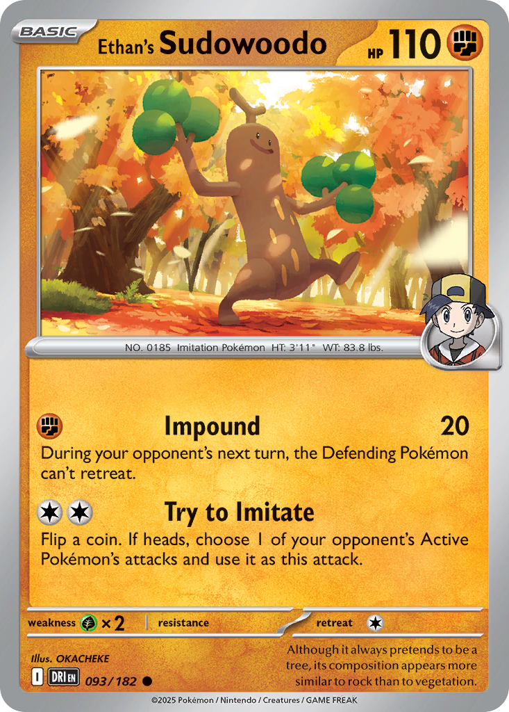 Ethan's Sudowoodo #93 Destined Rivals