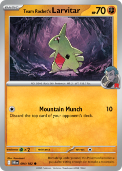 Team Rocket's Larvitar #94 Destined Rivals