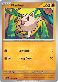 Mankey #106 Paldea Evolved