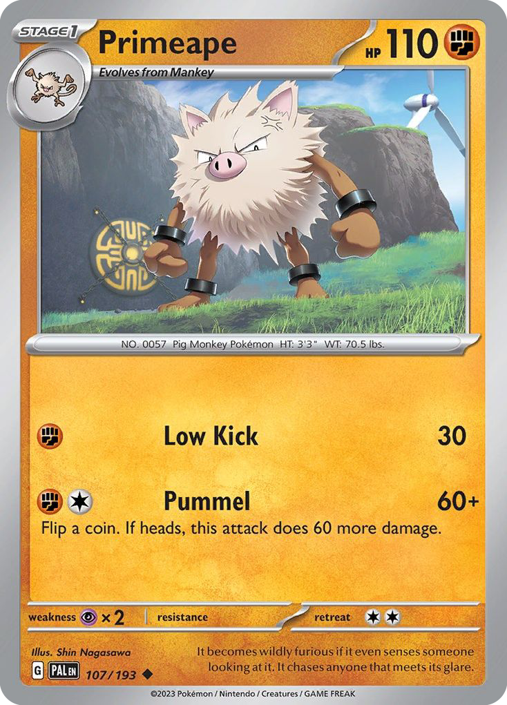 Primeape #107 Paldea Evolved