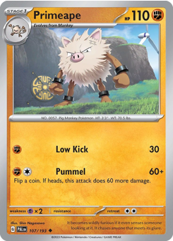 Primeape #107 Paldea Evolved