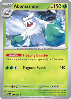 Abomasnow #11 Paldea Evolved