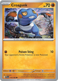 Croagunk #114 Paldea Evolved