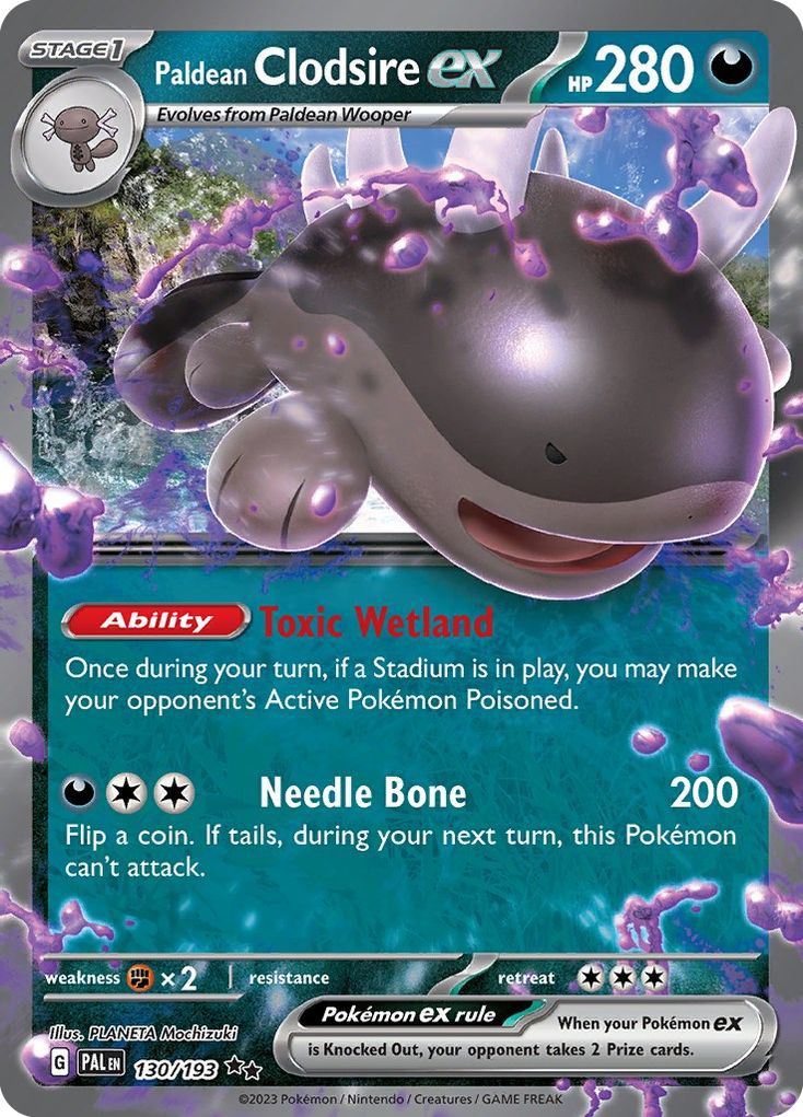 Paldean Clodsire ex #130 Paldea Evolved
