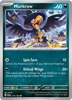 Murkrow #131 Paldea Evolved