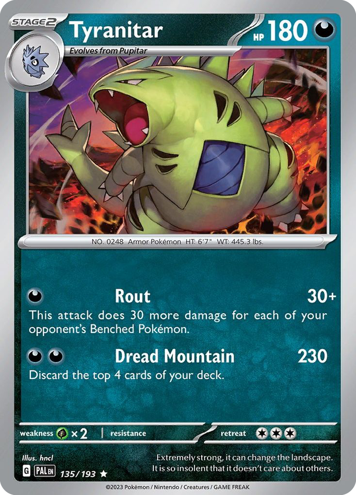 Tyranitar #135 Paldea Evolved