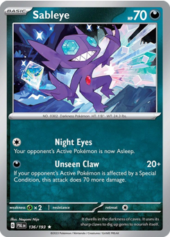 Sableye #136 Paldea Evolved