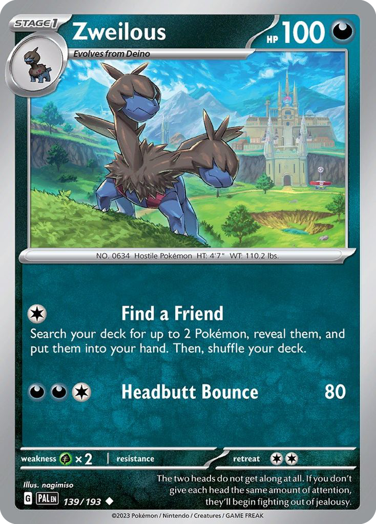 Zweilous #139 Paldea Evolved
