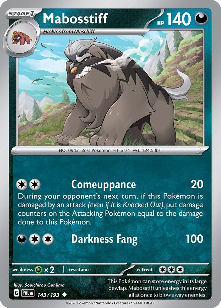 Mabosstiff #143 Paldea Evolved